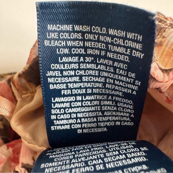 Ralph Lauren Girl's Brown and Pink Flowy Floral Ruffle Tier Skirt Size 3T - Picture 5 of 8